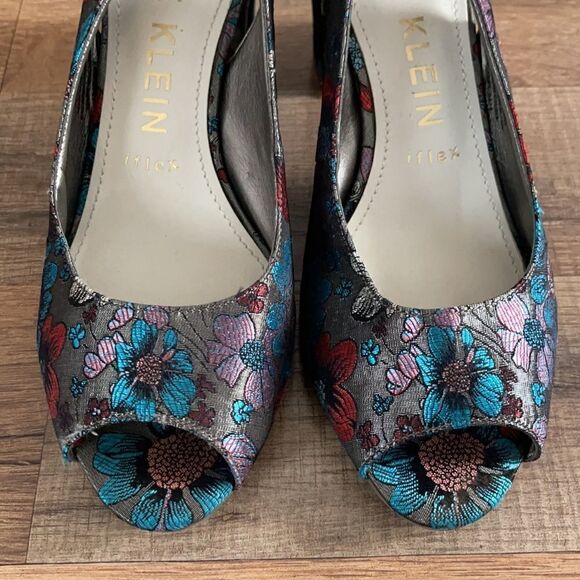 Anne Klein iflex Maurise Floral Sling Back Shoes Sz 7.5 - Picture 9 of 14